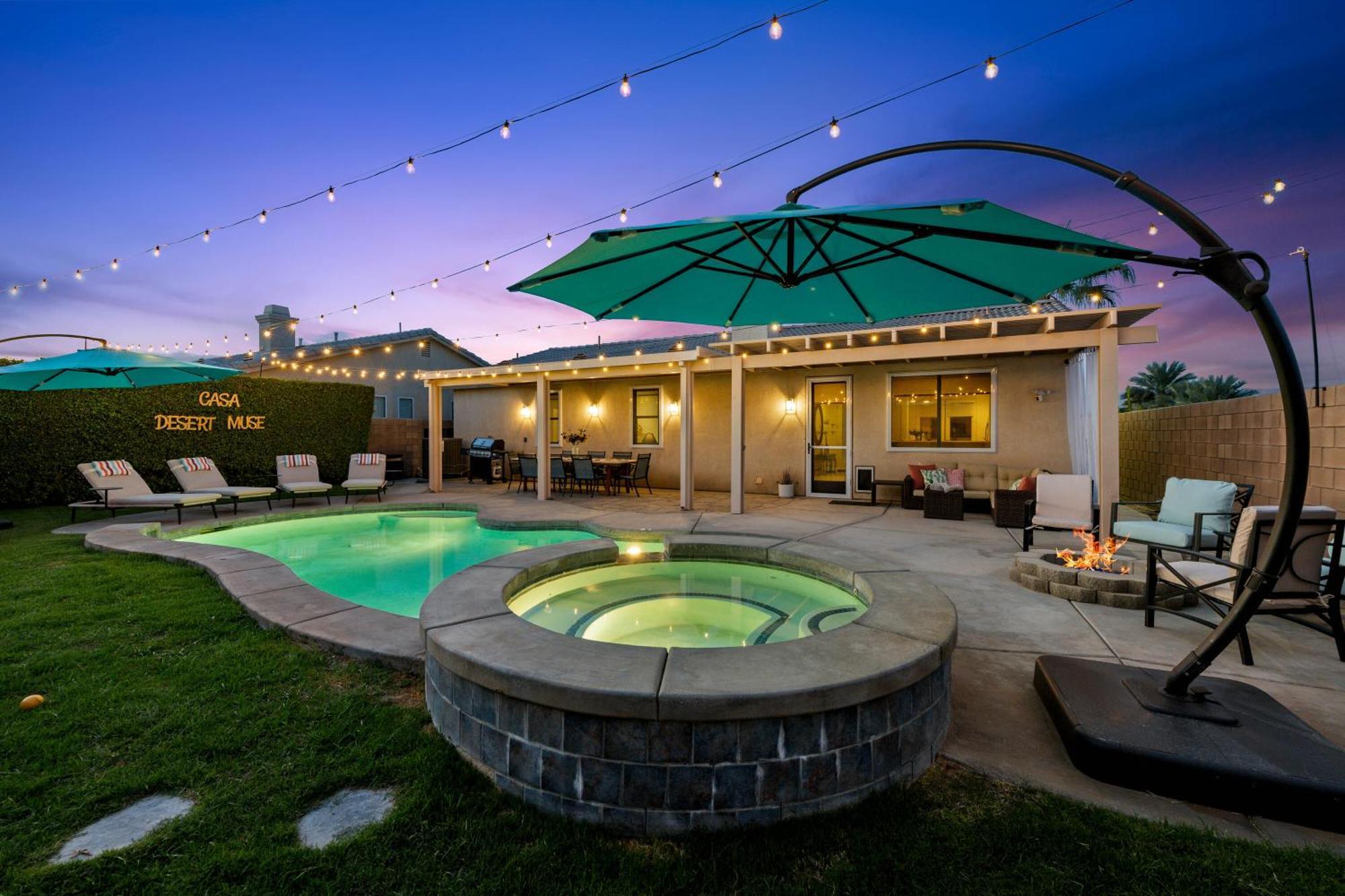 Casa Desert Muse With Heated Pool Spa Firepit Mini Golf And Games Indio Exterior photo