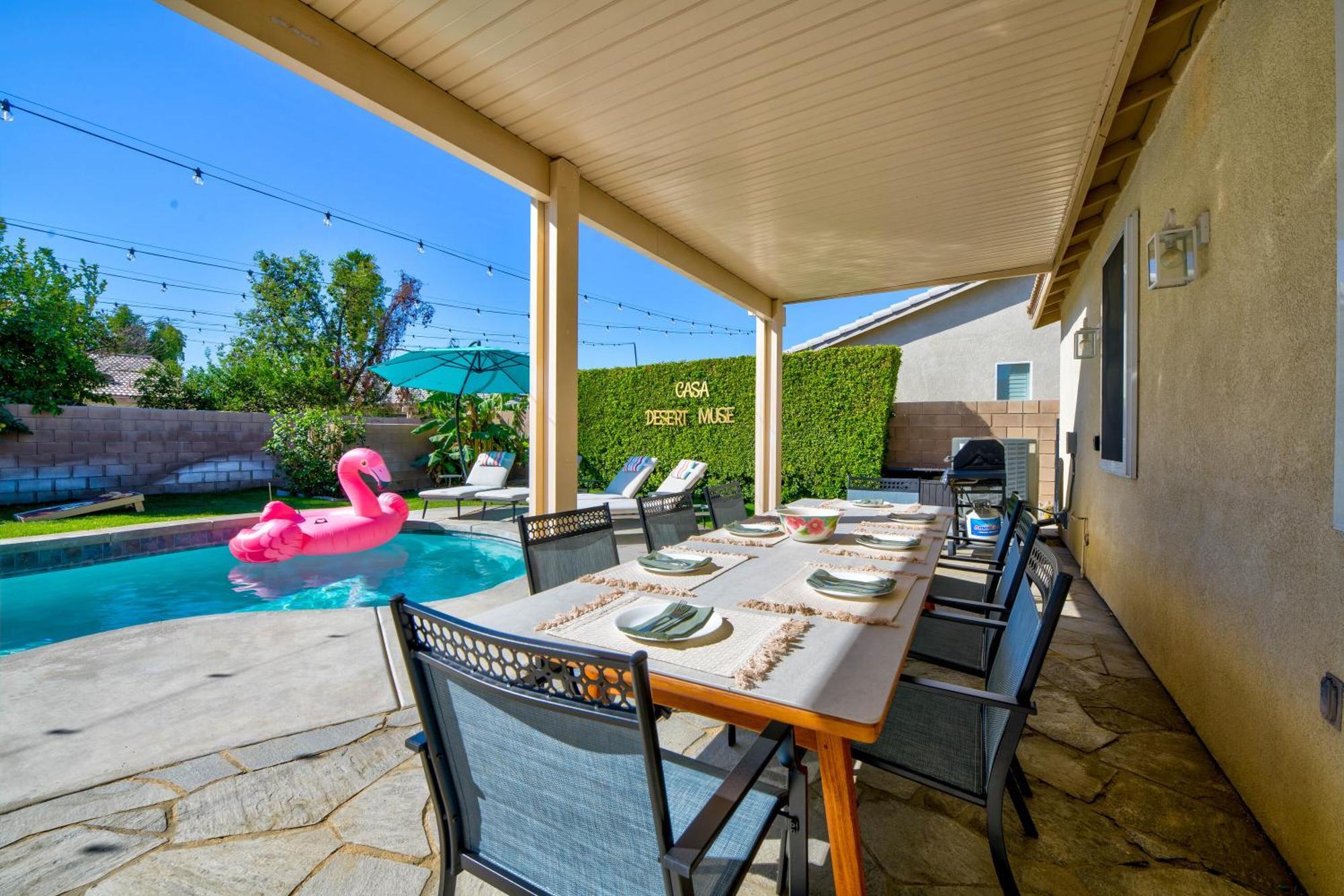 Casa Desert Muse With Heated Pool Spa Firepit Mini Golf And Games Indio Exterior photo