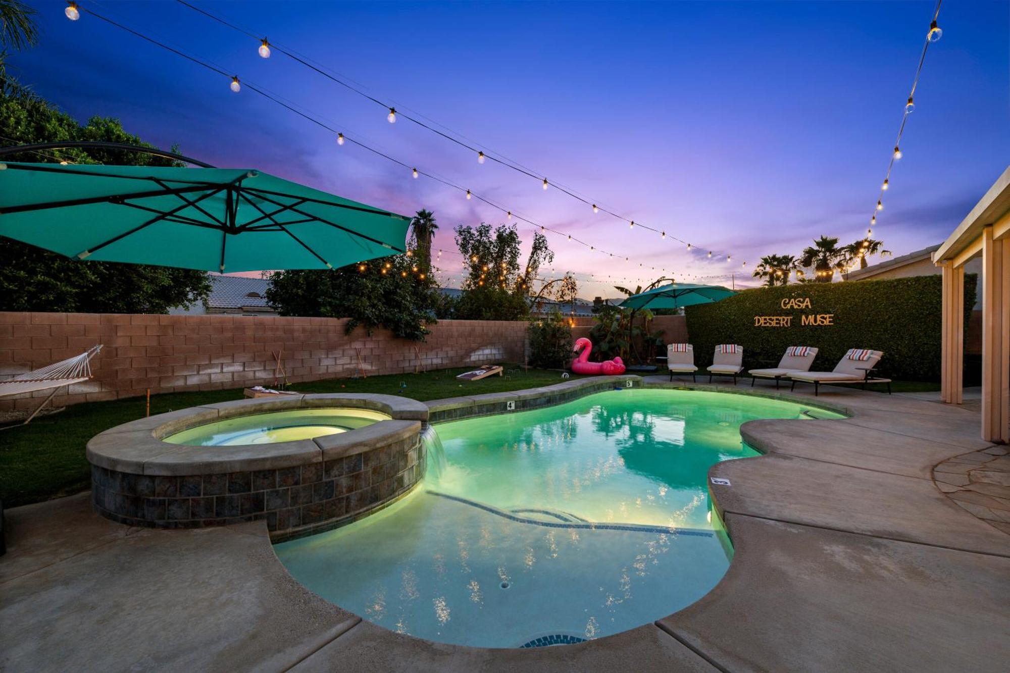Casa Desert Muse With Heated Pool Spa Firepit Mini Golf And Games Indio Exterior photo