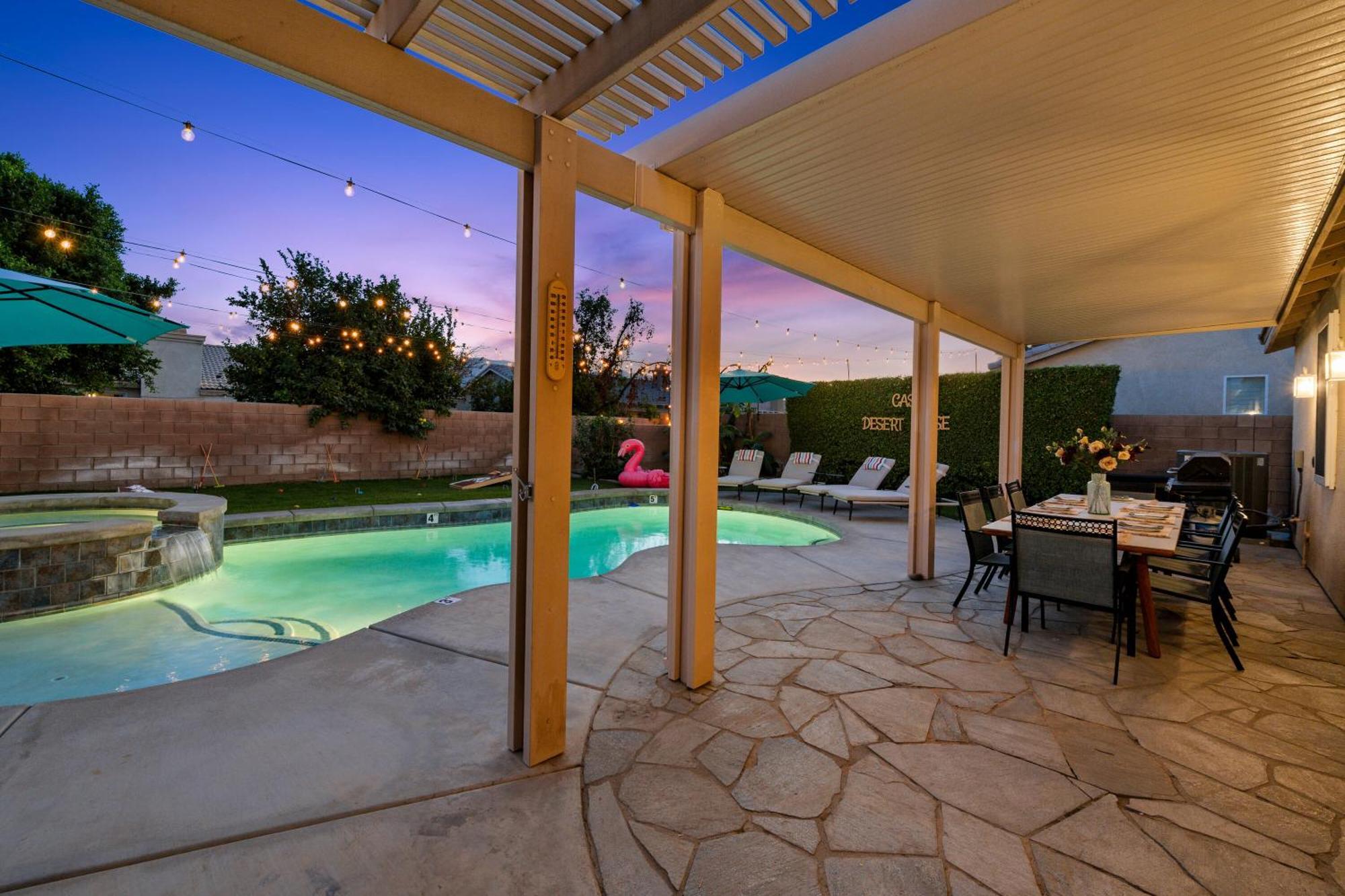 Casa Desert Muse With Heated Pool Spa Firepit Mini Golf And Games Indio Exterior photo